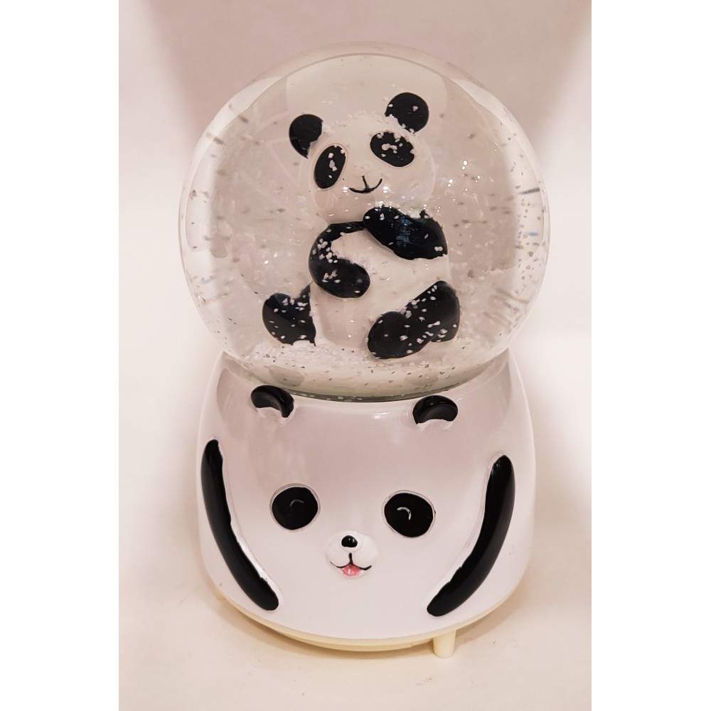 Işıklı Müzikli Kar Küresi Panda
